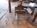 Rebar Chair with Ottoman